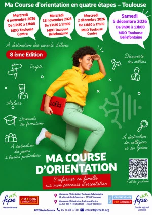 Affiche Ma Course d'Orientation S'informer en famille sur mon parcours d'orientation