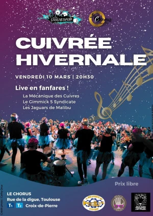 Affiche Soirée Fanfare - Cuivrée Hivernale