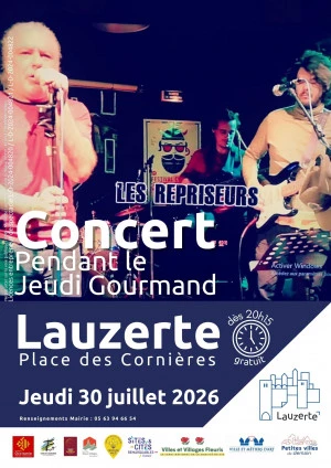 Affiche Concert des Repriseurs lors du Jeudi Gourmand 
