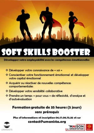 Affiche Information collective "Soft skills booster"