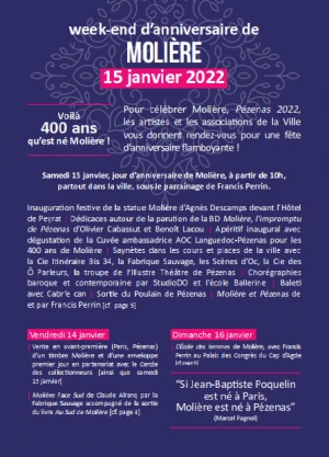 Affiche Anniversaire des 400 ans de Molière 