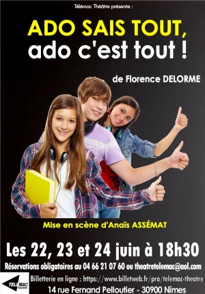 Affiche Ado sait Tout, Ado c'est Tout