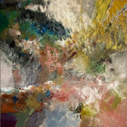 Fatum Hominis - huile sur lin 120 x 120 cm