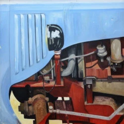 Motor standard - Huile sur toile 100 X 100 2014 - JEAN LOUIS ROUGET 