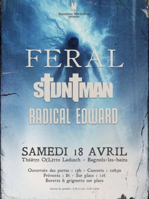 Affiche BEFORE #003 MORDORFEST — FERAL - STUNTMAN - RADICAL EDWARD