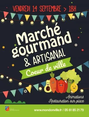 Affiche Marché gourmand et artisanal de Mondonville