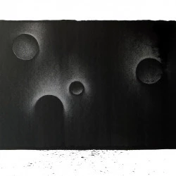 RN 75 - Révélation à l'encre de Chine sur papier de format 105 x 137 cm réalisé en 2019 - Thomas de Vuillefroy 