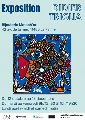 Affiche Exposition de Didier Triglia