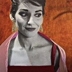 Callas 2012 - Digigraphie, peinture, soie et broderies de verre