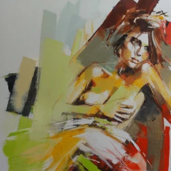 Lassitude - Huile sur toile - Elisabeth Besnier 