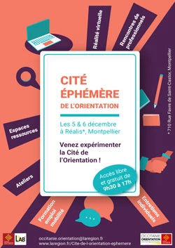 Affiche Cité éphémère de l'orientation