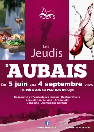 Affiche Jeudis d'Aubais
