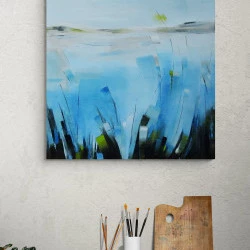 " Printemps " - Peinture à l'huile au couteau à peindre - année 2024