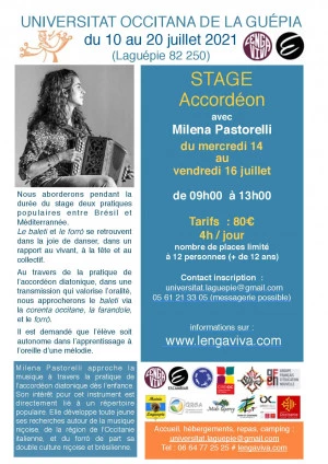 Affiche Stage accordéon