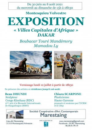 Affiche Expo photos : "Villes Capitales d'Afrique" DAKAR
