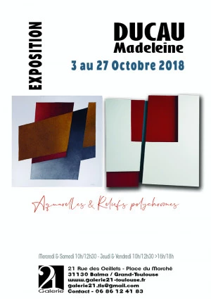 Affiche Exposition Ducau Madeleine