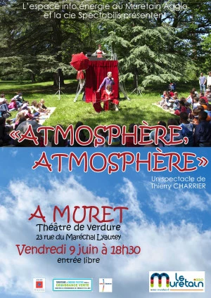 Affiche Atmosphère Atmosphère, un spectacle-débat pour réveiller l'éco-citoyen qui sommeille en vous !