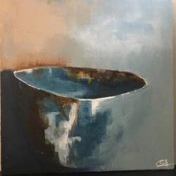 "Bol bleu" - Peinture acrylique