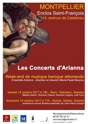 Affiche Week-end de musique baroque allemande