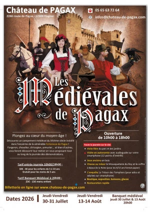 Affiche Les Médiévales de Pagax