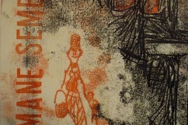 Tailler dans la brutalité et la soumission. Détail - Monotype 2 couleurs