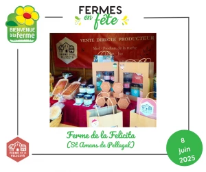 Affiche Semaine de la Bio - Visite de ferme en conversion bio à Saint Amans de Pellagal