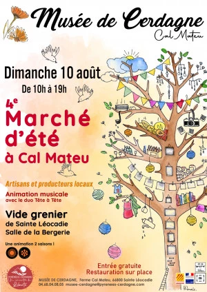 Affiche 4ème marché d'été à Cal Mateu 