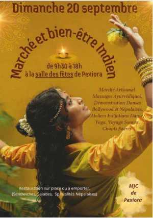 Affiche Marché artisanal et bien-être indien 