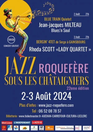Affiche 22ème Édition du festival JAZZ SOUS LES CHÀTAIGNIERS 