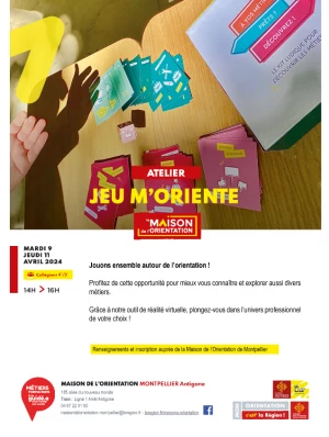 Affiche Atelier " Jeu m'Oriente " 4ème-3ème