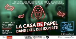 Affiche Soirée Cult' : la Casa de Papel dans l'œil des experts