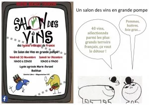Affiche Salon des Vins des Lycées viticoles de France