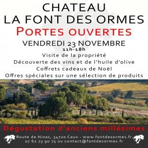Affiche Portes ouvertes au Château La Font des Ormes