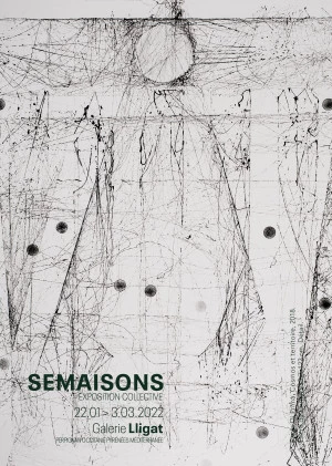 Affiche Semaisons. Œuvres sur papier et céramique