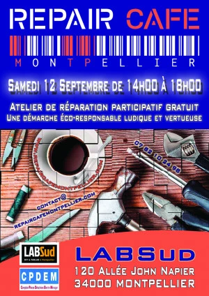 Affiche Repair Café Montpellier #58