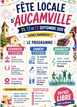 Affiche Fête local aucamville 31