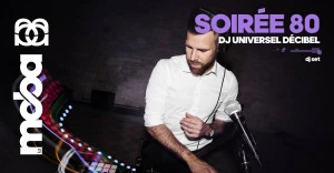Affiche Soirée 80 par DJ Universel Décibel