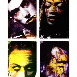 Série Peintures de guerre - Diapositives argentiques - Nath Sapin 