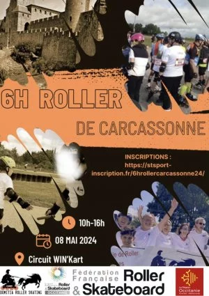 Affiche 6h roller de Carcassonne