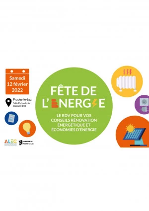 Affiche ALEC : La Fête de l'Energie 2022 à Prades-le-Lez