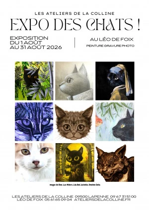 Affiche Des Chats ! exposition artistique
