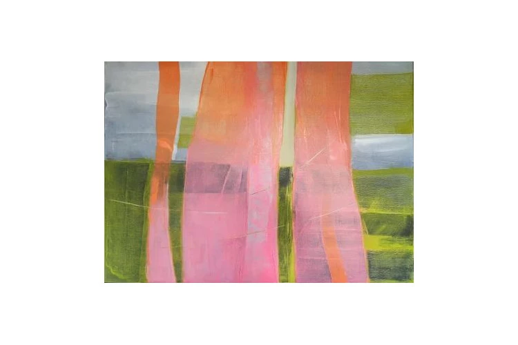 " Arbres absents " - Peinture à l'huile au couteau à peindre - année 2025
