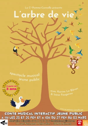 Affiche L'ARBRE DE VIE Conte musical interactif pour les 3-6 ans