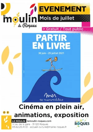 Affiche Le Moulin part en livre 