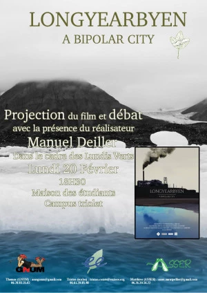 Affiche Projection - débat "Longyearbyen a bipolar city" 
