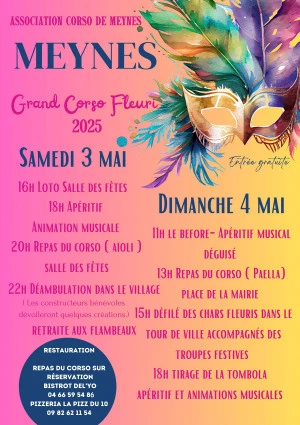 Affiche CORSO fleuri 2025 de MEYNES
