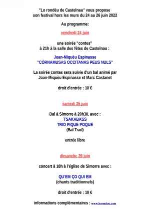 Affiche Lo Rondèu hors les murs