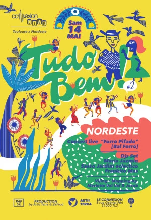 Affiche "TUDO BEM ! #2" Connexion Toulouse-Nordeste