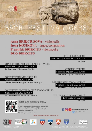 Affiche 8ème Bach Festival Gers 2023 - Concert du Nouvel An