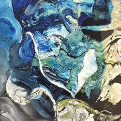 Under water - huile sur toile - 60x73